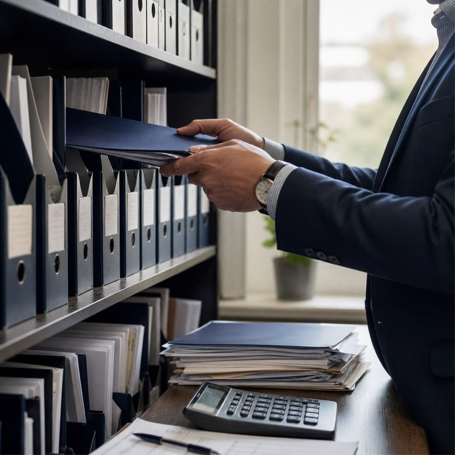 The month-to-month routine of bookkeeping and filing